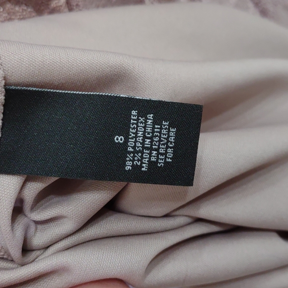 Taupe Lace Dress - Picture 3 of 6